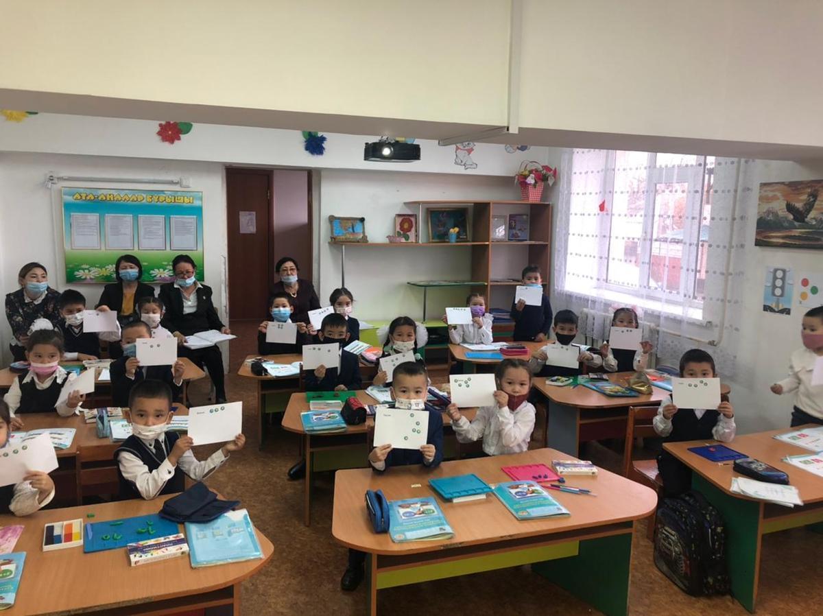 «Айналамдағы заттарды санаймын. 10-ға дейінгі реттік санау» тақырыбында ашық сабақ