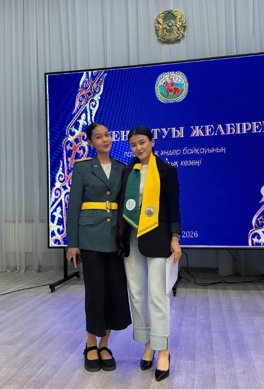 «Жеңіс туы желбіреп» патриоттық әндер байқауының аудандық кезеңінен №41 ЖББМ 3 орын